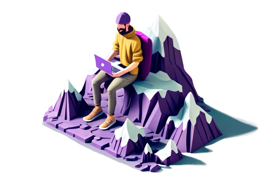 What is digital nomad illustration